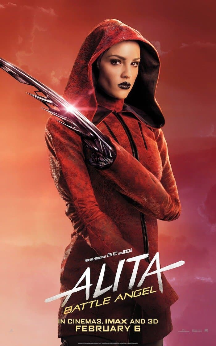 alita: battle angel character posters released